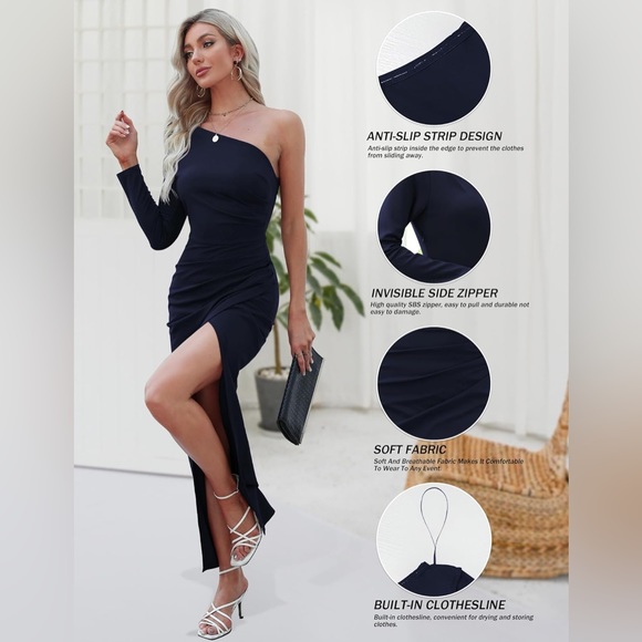 Sarin Mathews One Shoulder Long Sleeve Dress - Picture 3 of 8